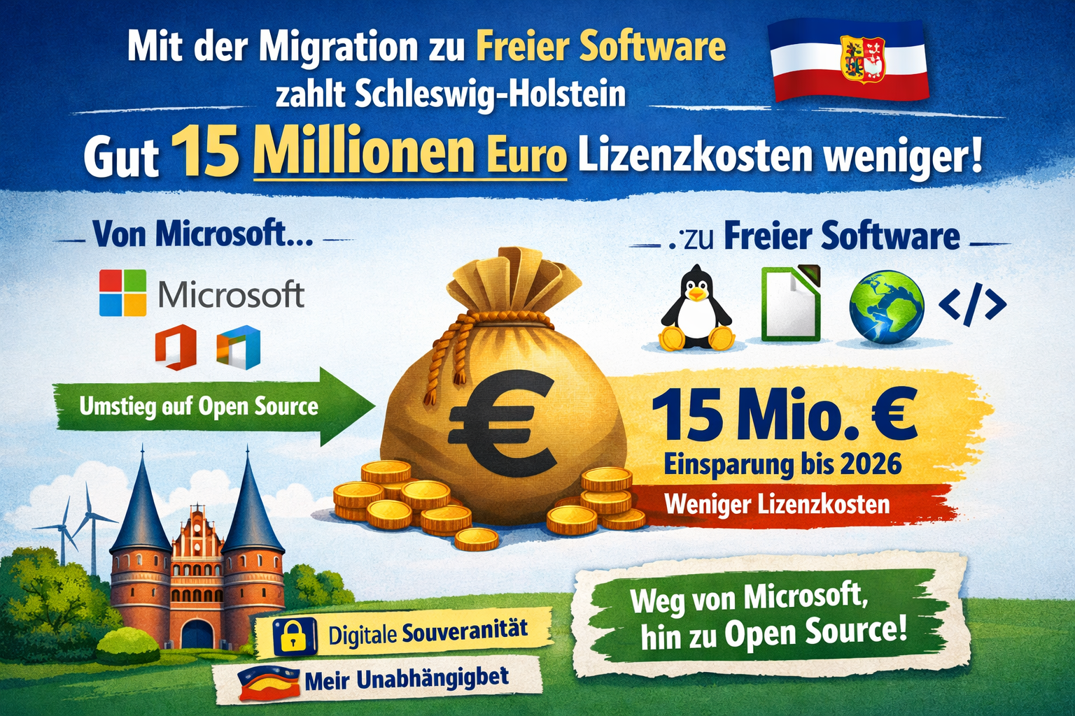 Schleswig-Holstein Microsoft Abschied