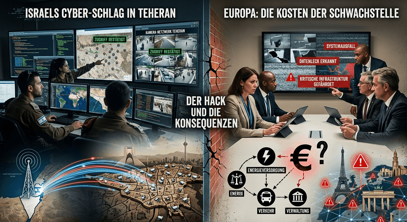 Wie Israel Teherans Überwachungskameras hackte – und warum Europa sich das nicht leisten kann